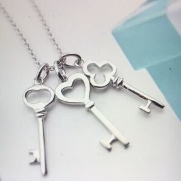 Tiffany & Co. Silver Key Necklace - Picture 4 of 7